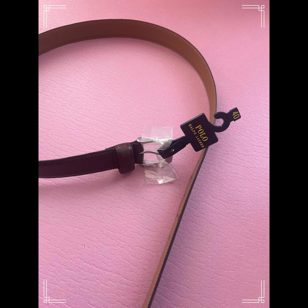 Polo Ralph Lauren Brown Leather Belt - Size 40